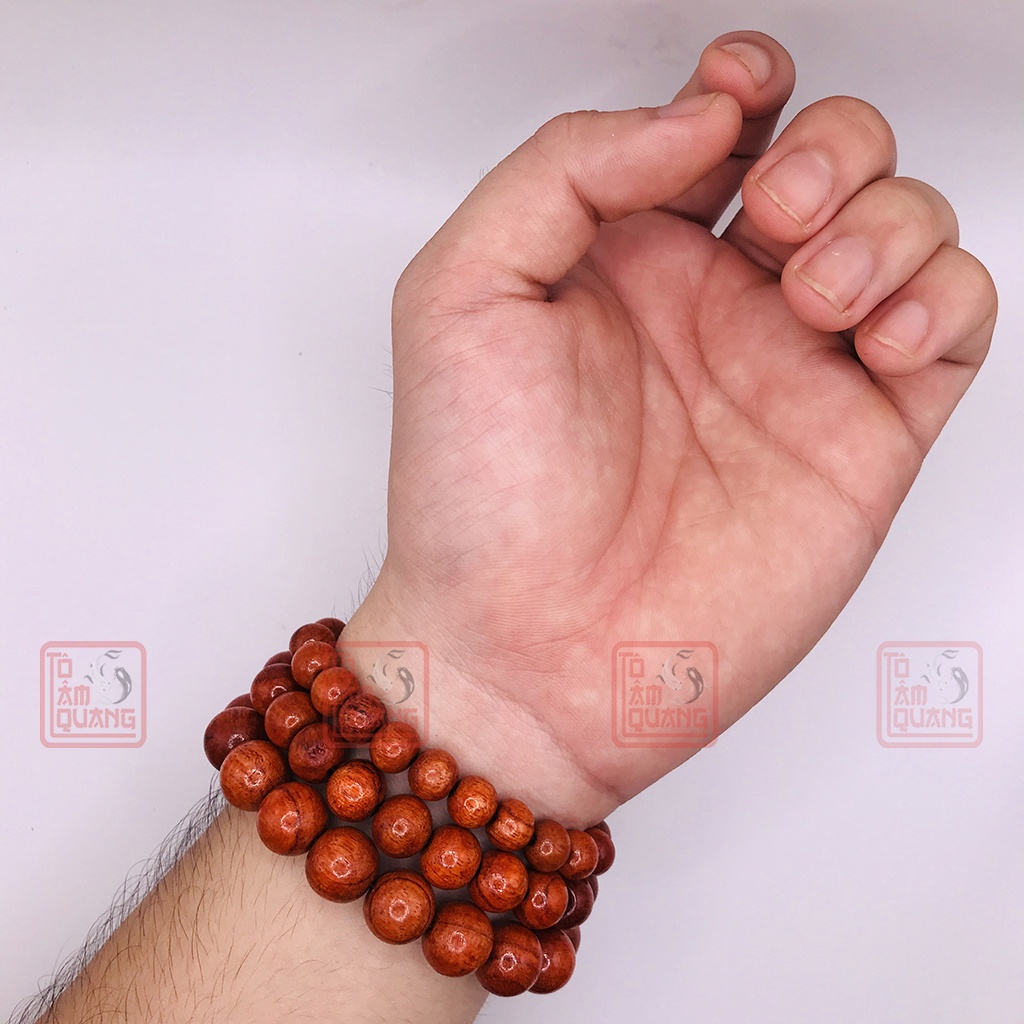 Vòng tay phong thủy gỗ hương nam nữ đẹp rẻ hạt tròn mang lại may mắn bình an tài lộc – TÔ TÂM QUANG