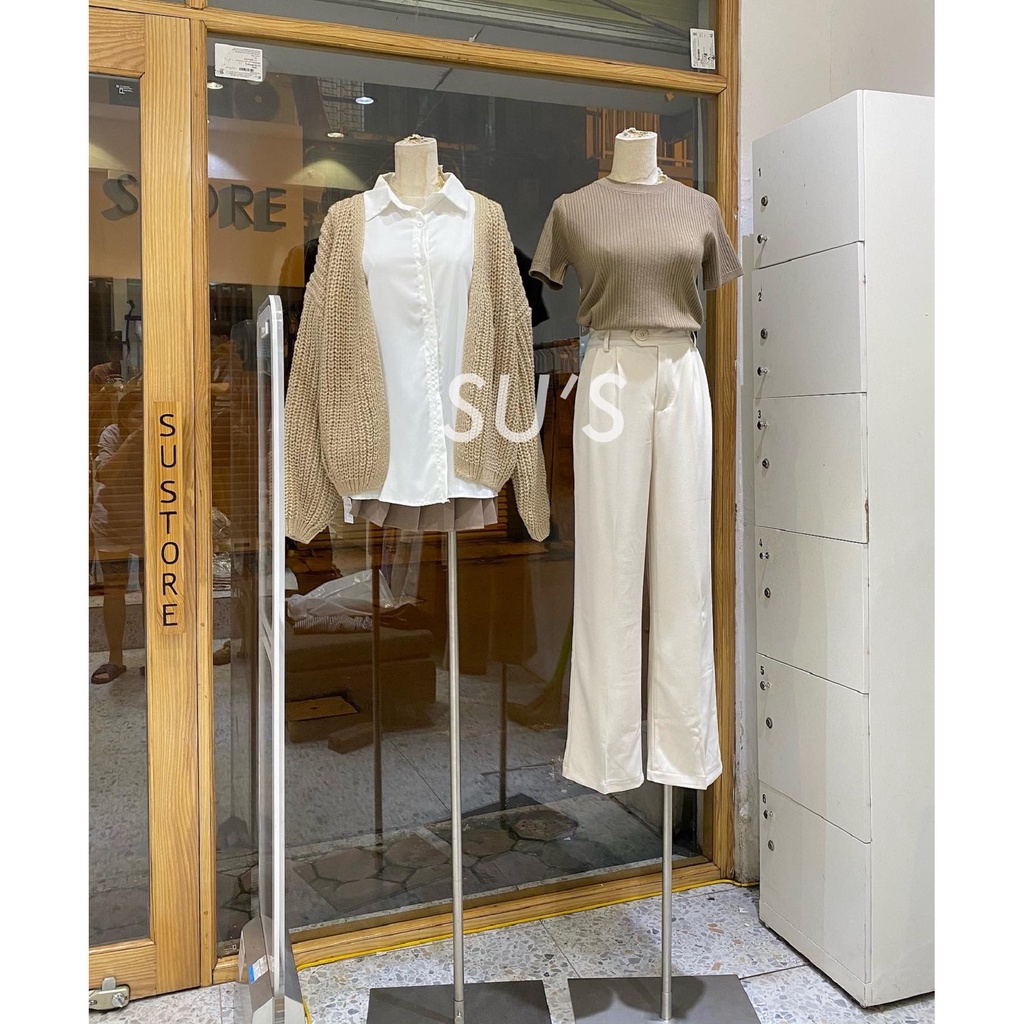 Quần culottes vải khuy gài Q390 SUSTORE