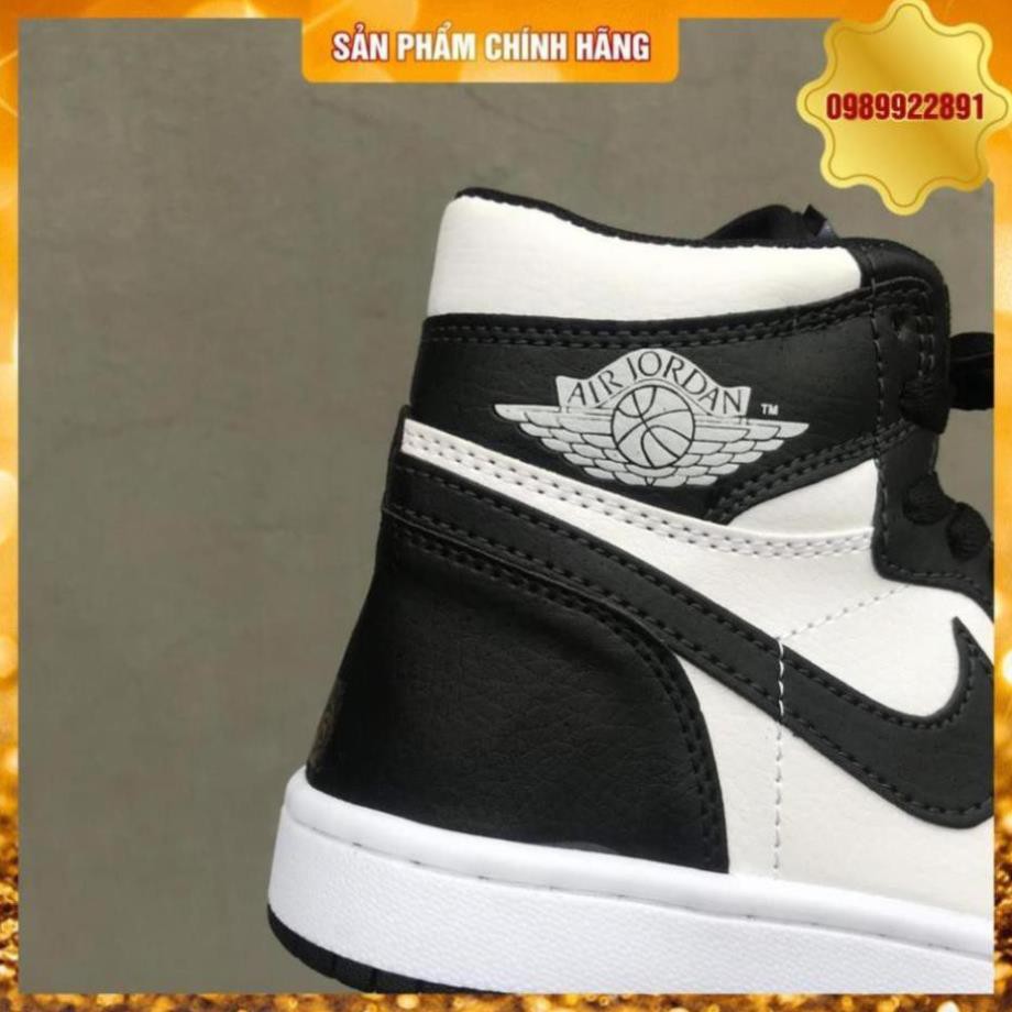 Giày thể thao jodan đen trắng cao Panda 1 Vnxk