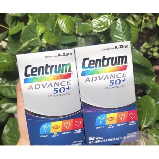 Viên uống centrum  50+/100 viên