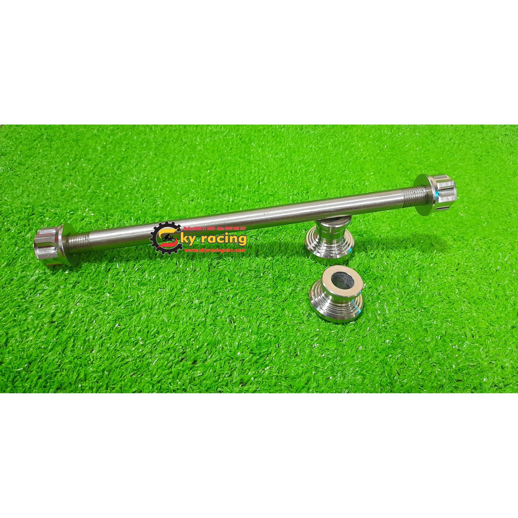 Combo salaya Inox 304 cnc cao cấp cốt trước, cặp canh đùm dành cho xe Vario