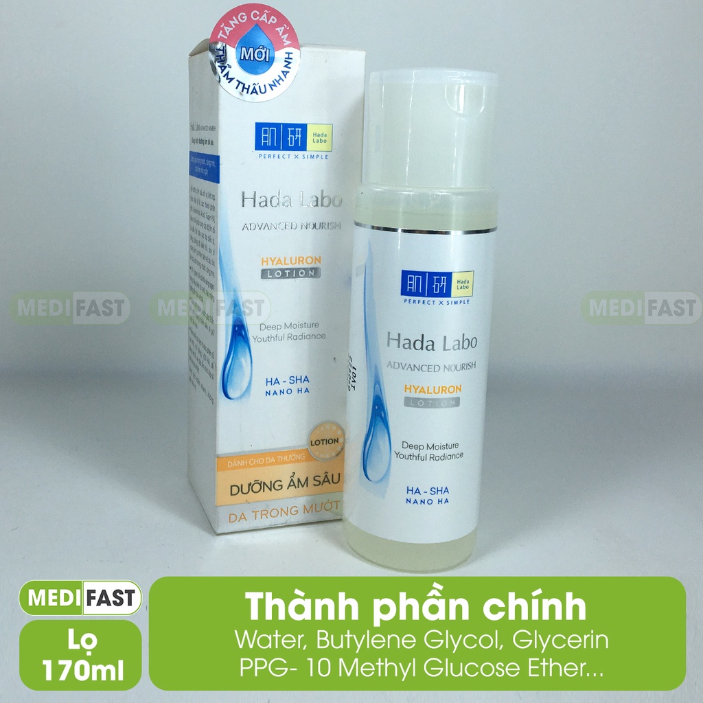 Dung dịch dưỡng ẩm Hada Labo - Dành cho da thường - Dưỡng ẩm sâu, da trong mượt