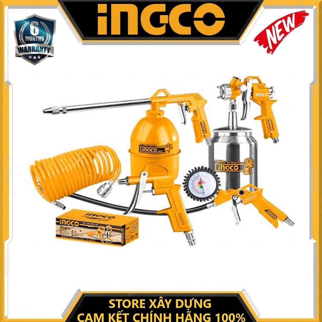 BỘ 5 CÔNG CỤ DÙNG KHÍ NÉN INGCO AKT0051-3- HÀNG CHÍNH HÃNG