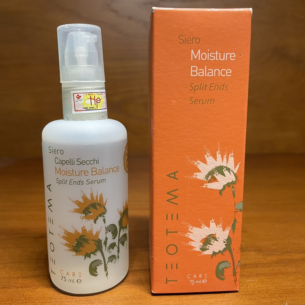 Serum ngăn tóc khô, chẻ ngọn Moisture Balance Split Ends Serum Teotema 75ml