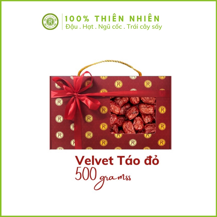 Hộp Qùa Velvet Táo Đỏ  Thương Hiệu REAL FOOD (500G/Hộp)