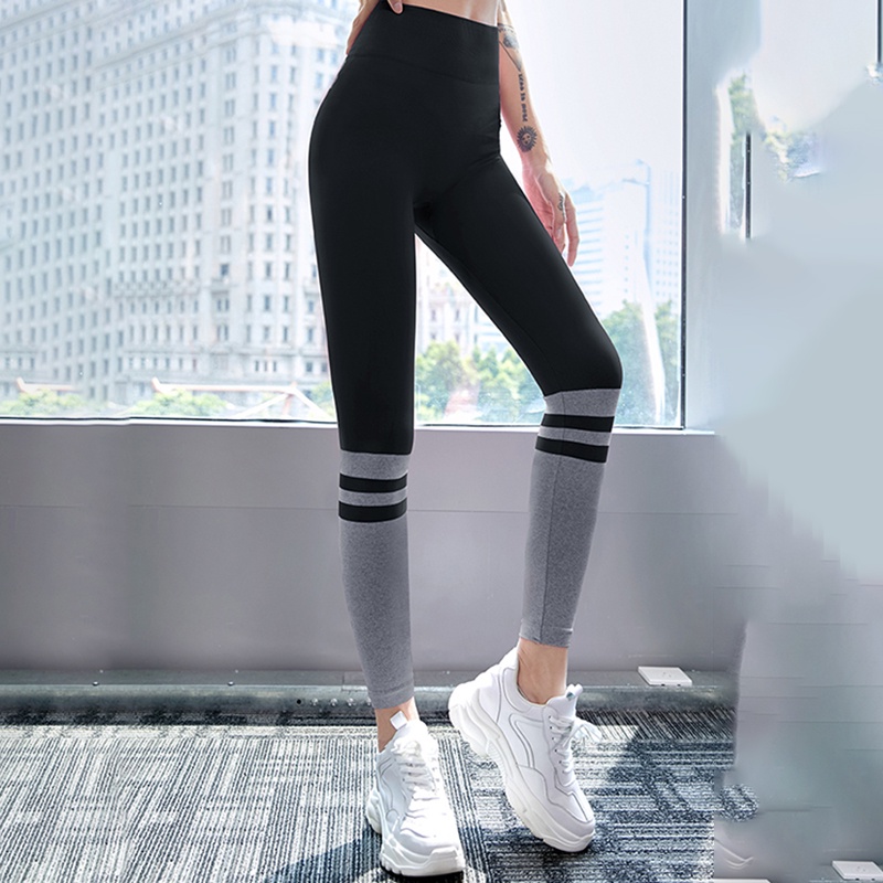 Quần tập Gym nữ [Louro QL23], kiểu quần legging thể thao phối màu cực đẹp, chất liệu co giãn 4 chiều