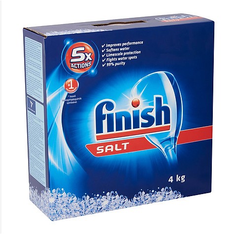 Muối rửa bát Finish 4.0 kg dùng cho máy rửa bát