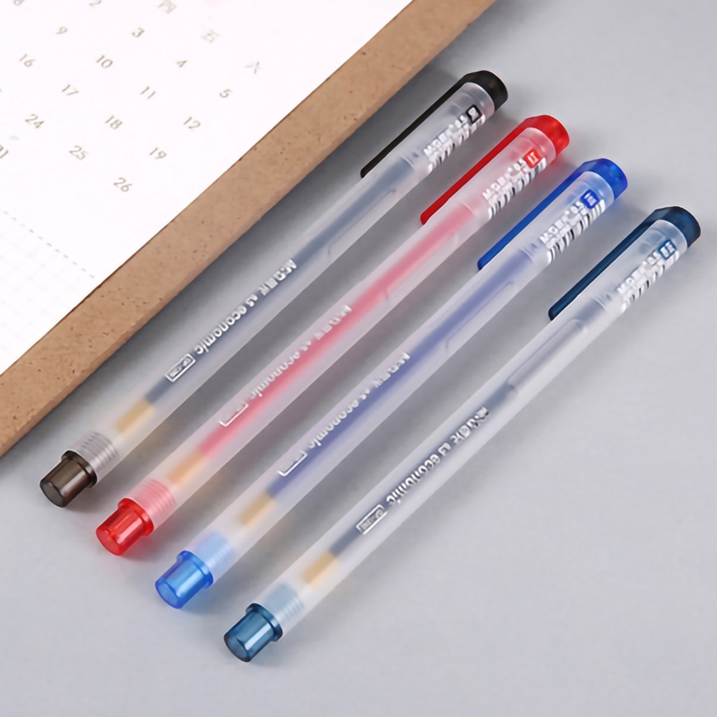 Bút Mực Gel Mực Đen Ngòi 0.5mm Thiết Kế Vỏ Màu Đen Độc Đáo Cho Học Sinh/Văn Phòng