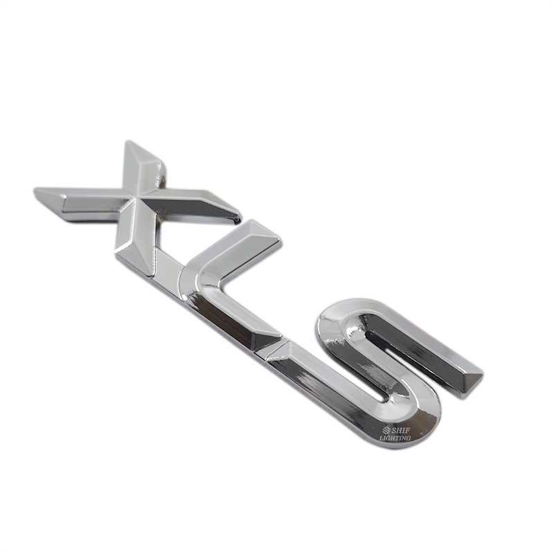 1 x Miếng Dán Kim Loại Hình Chữ XLS Dùng Trang Trí Nắp Sau Xe Hơi Độc Đáo