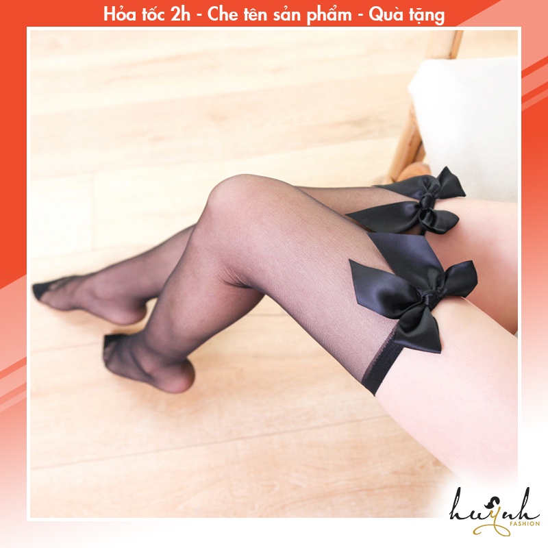 Tất Lưới Dài Qua Gối Đủ Loại Trơn Ren Sexy Quyến Rũ - V01