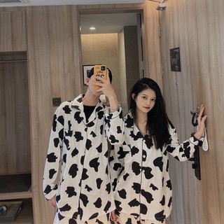 Bộ Đồ Ngủ Pijama Dài Tay Thời Trang Cho Cặp Đôi