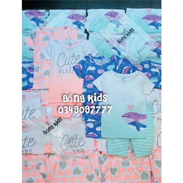 Bộ Hè Borip Bé Gái Cotton C@rters
