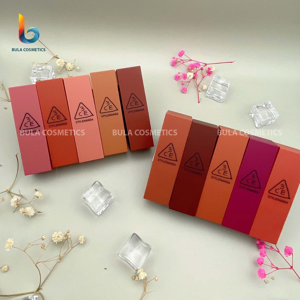 Son 3CE Matte Lip Color, Son Thỏi Mịn Lì Lâu Trôi Lên Màu Chuẩn (Full Màu)