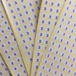 Mác Dán Size, Decan Dán Size - Tờ Tầm 100 - 140 Miếng Dán Tròn 1,2 Cm #120504