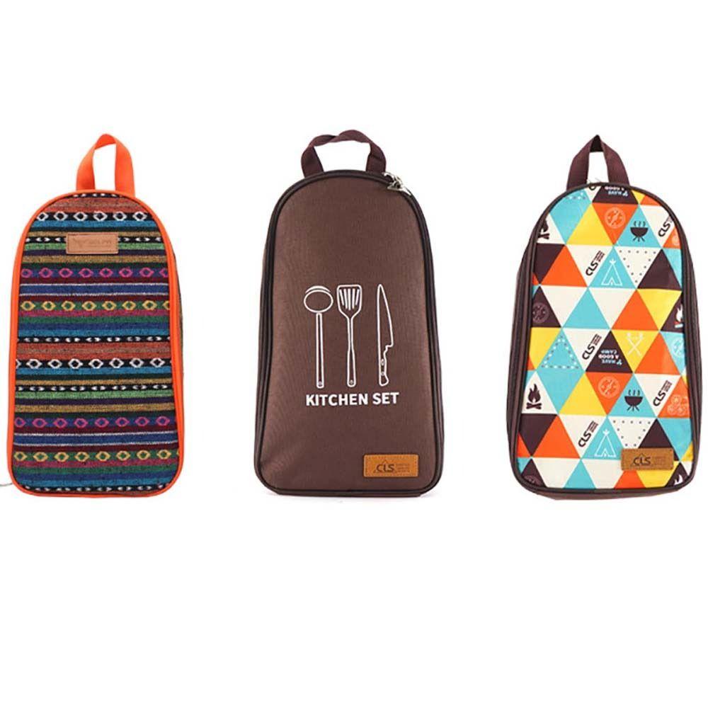 Bộ Dụng Cụ Ăn Uống Phong Cách NORMAN Độc Đáo ​Túi Đựng Dụng Cụ Ăn Uống Tiện Lợi Cho Dã Ngoại