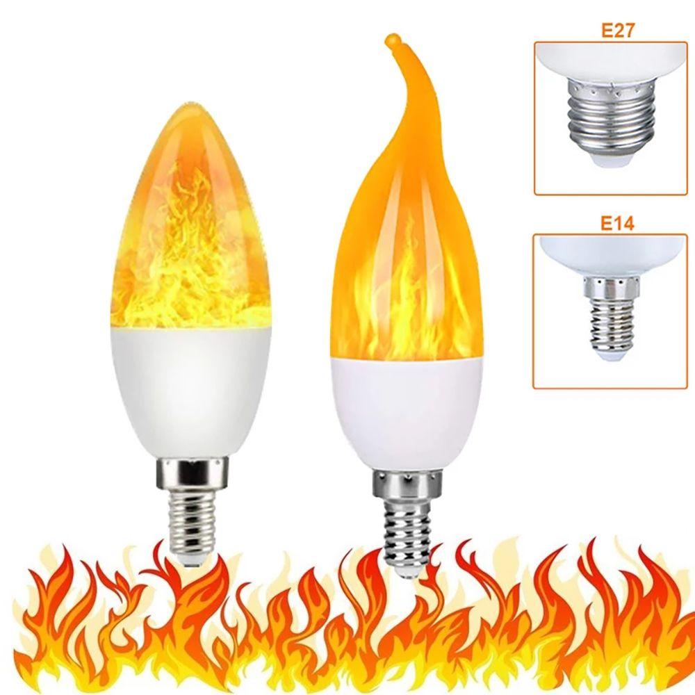 SUENIN Đèn Cầy E14 E27 AC85-265V Hình Ngọn Lửa Sáng Tạo