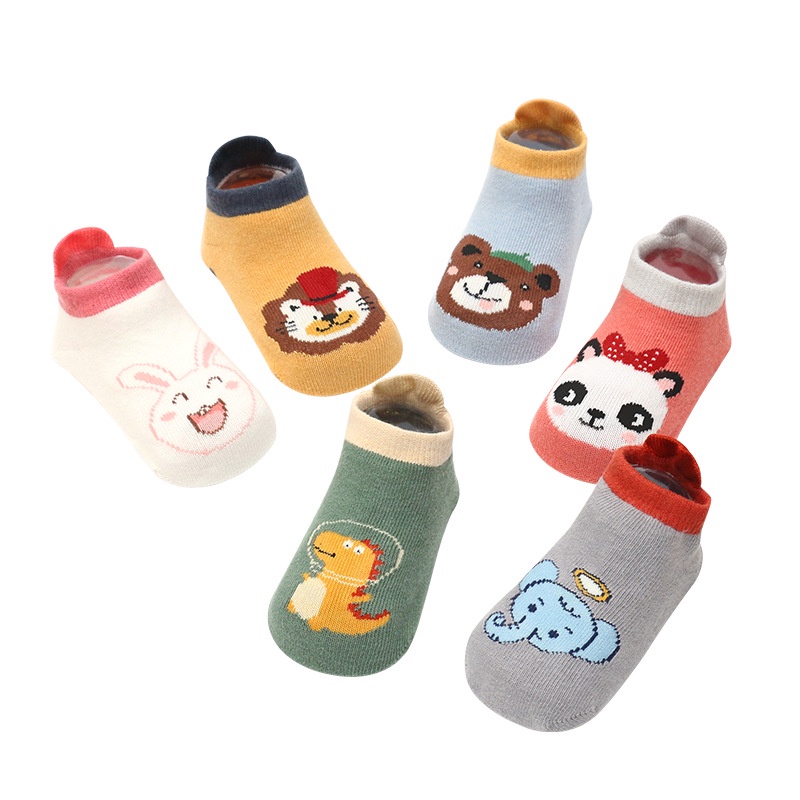 Tất kidsock cổ ngắn hình thú siêu chống trượt túi zip xịn sò cho bé 0 - ảnh sản phẩm 7