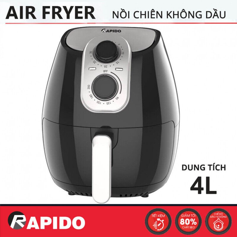 Nồi chiên không dầu Rapido RAF-4.0M2 ( Miễn phí ship khu vực nội thành TP.HCM)