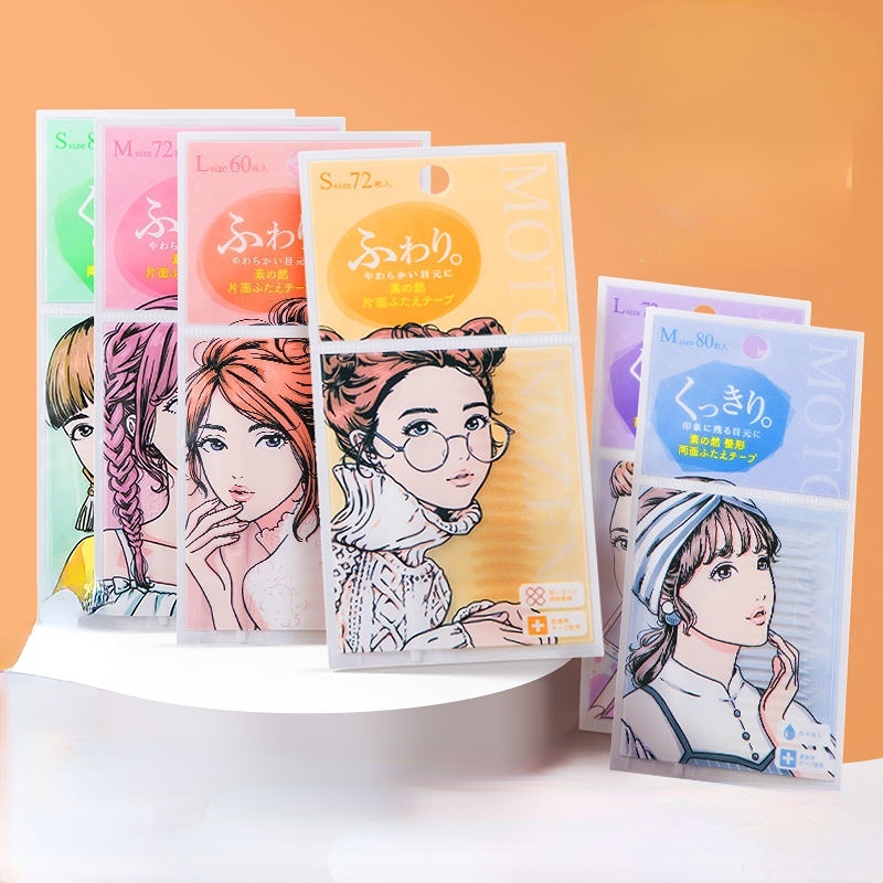 MOTONOZEN Miếng Dán Tạo Mắt Hai Mí Tự Nhiên Màu Sắc Thời Trang