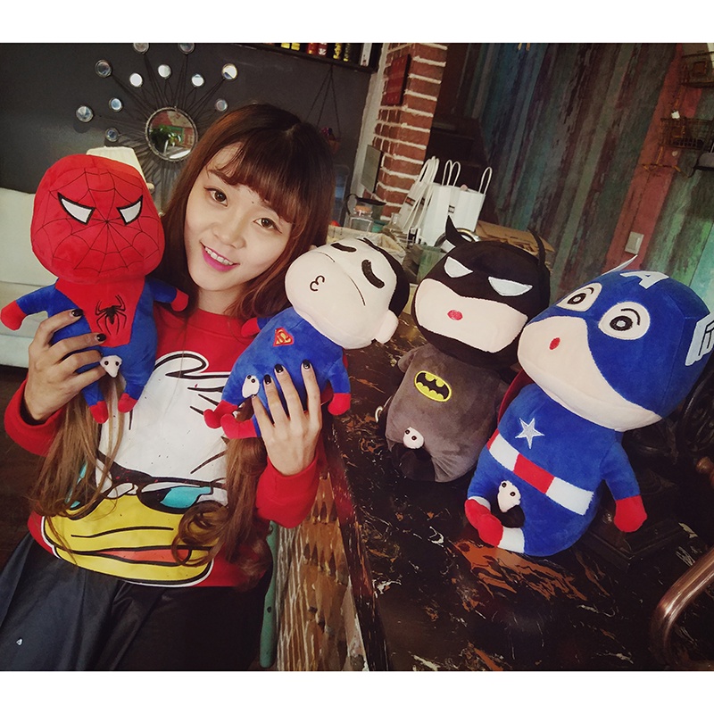 Gấu Bông Shin Siêu Anh Hùng Avenger Marvel (35cm---&gt;45cm) Siêu Đáng Yêu