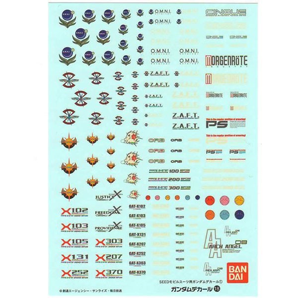 Mô hình xe đua GUNDAM DECAL 18 - MG tỉ lệ 1/100