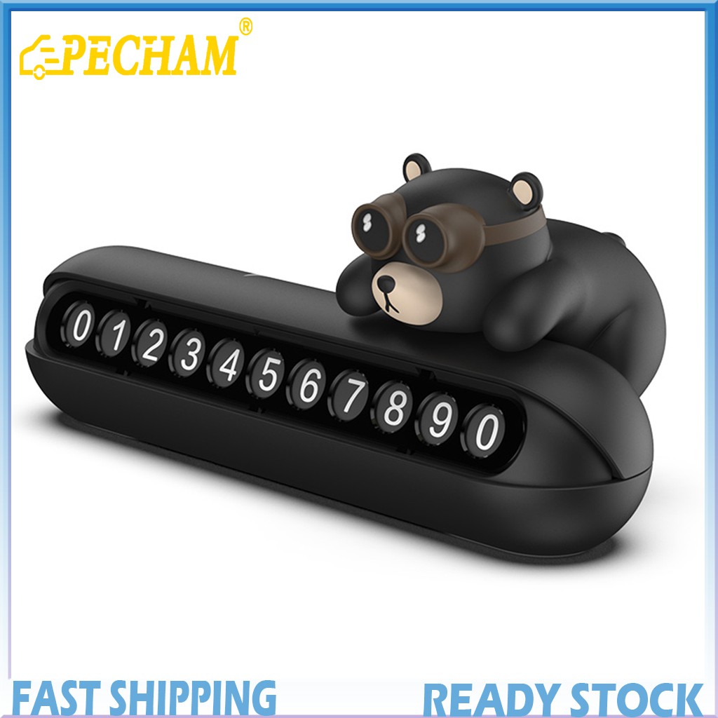 Bảng số điện thoại PECHAM đỗ xe tạm thời hình gấu harco dễ thương | BigBuy360 - bigbuy360.vn