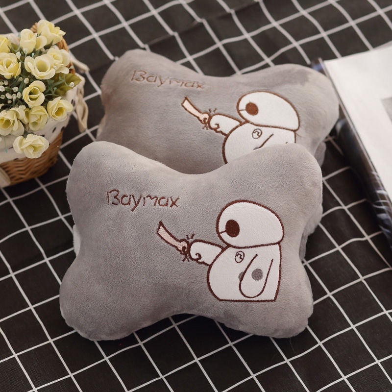 Gối Tựa Đầu Họa Tiết Hoạt Hình Dễ Thương Chuyên Dụng Cho Xe Hơi