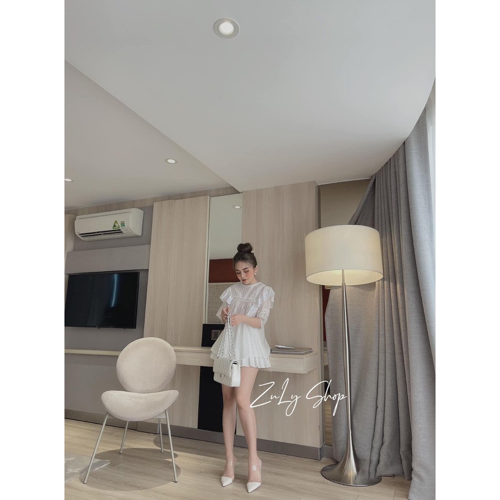 [KÈM QUÀ TẶNG] Sơ mi trắng nữ cổ ren cực xinh Zulyshop | BigBuy360 - bigbuy360.vn