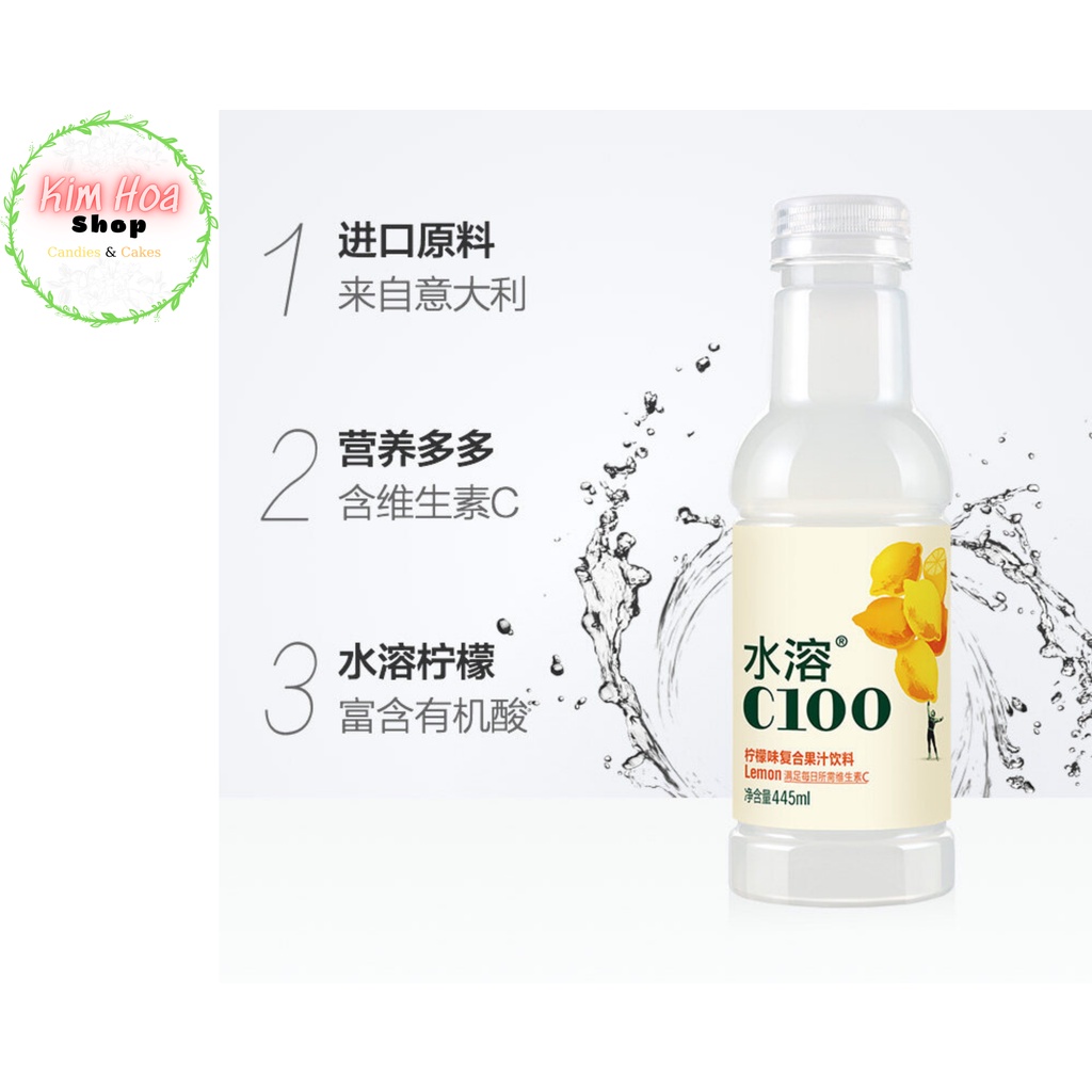 Nước giải khát hương vị hoa quả tự nhiên C100 Fruit Flavoured Beverage - MADR IN CHINA