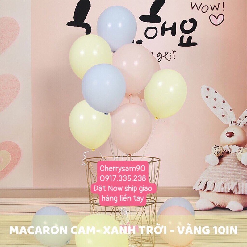 bong Bóng  Macaron Pastel bóng sữa Màu Siêu Ngọt Ngào Trang Trí Sinh Hay Sự Kiện Điều Nổi Bật Đẹp Lung Linh set 10 bóng