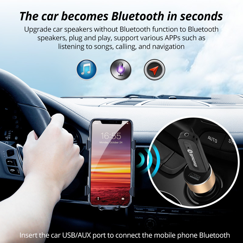 Thiết Bị Nhận Tín Hiệu Bluetooth 5.0 HdoorLink Dongle 3.5mm Cho Loa Xe Ô Tô Chất Lượng Cao | BigBuy360 - bigbuy360.vn