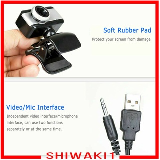 [Shiwaki1] Camera Web Xoay Mới Cho PC Laptop Để Bàn Notebook