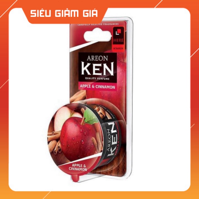Sáp thơm ô tô hương Táo Quế AREON - NHẬP KHẨU BULGARIA + tặng kèm phần quà trị giá 50K