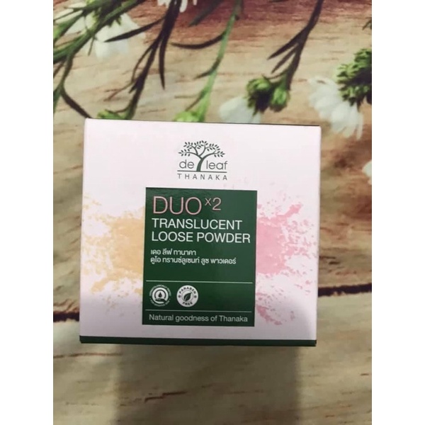 Phấn phủ nền kiêm má hồng Duo De Leaf Thanaka Mix and Match