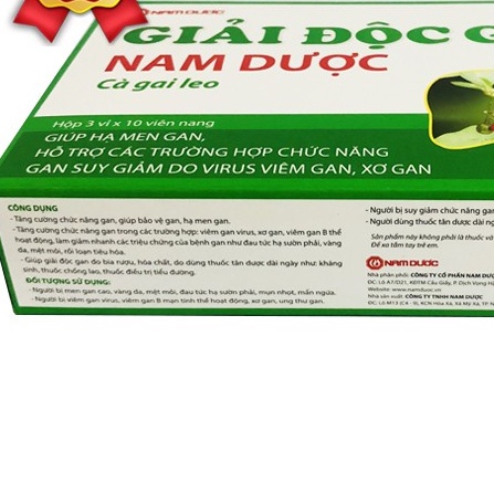 Giải Độc Gan Nam Dược Cà Gai Leo – Giúp hạ men gan, bảo vệ gan, ngừa viêm gan, xơ gan ung thư gan