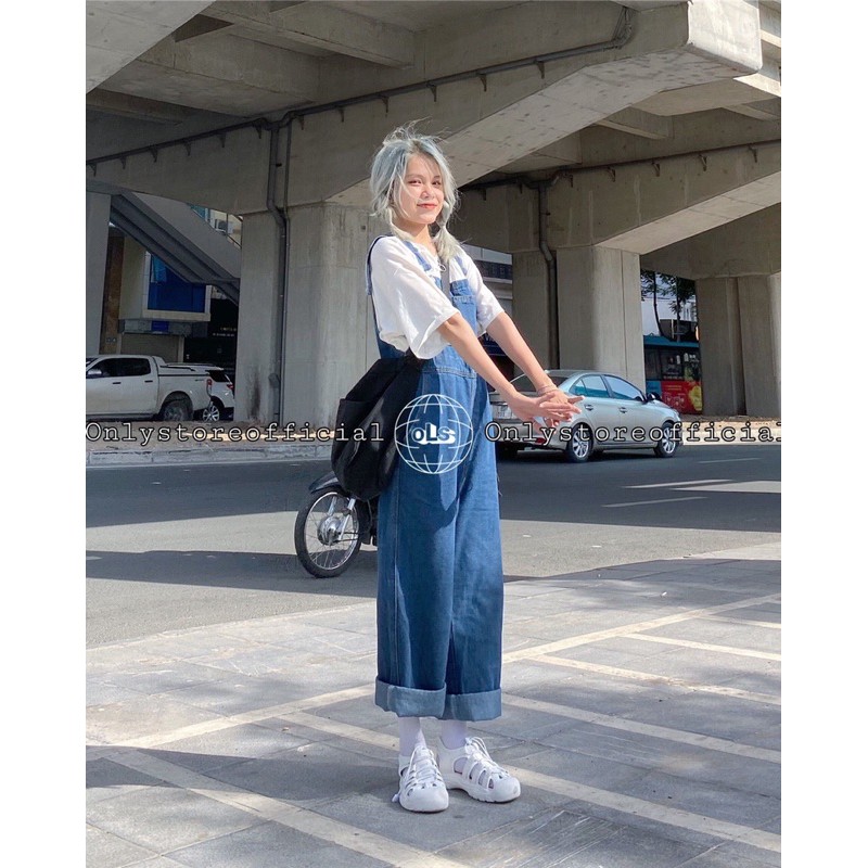 yếm oversize (khi măc gập cao ống quần lên như ảnh),nhận hàng có vấn đề liên hê shop trước khi đánh giá)