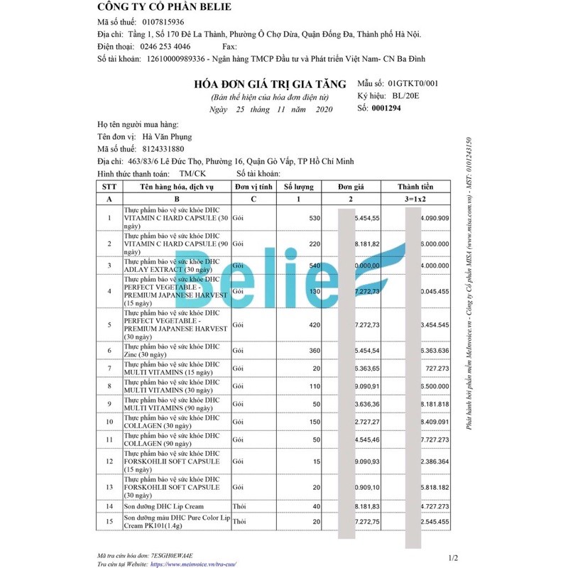 Viên Bổ Sung Rau Củ Quả DHC