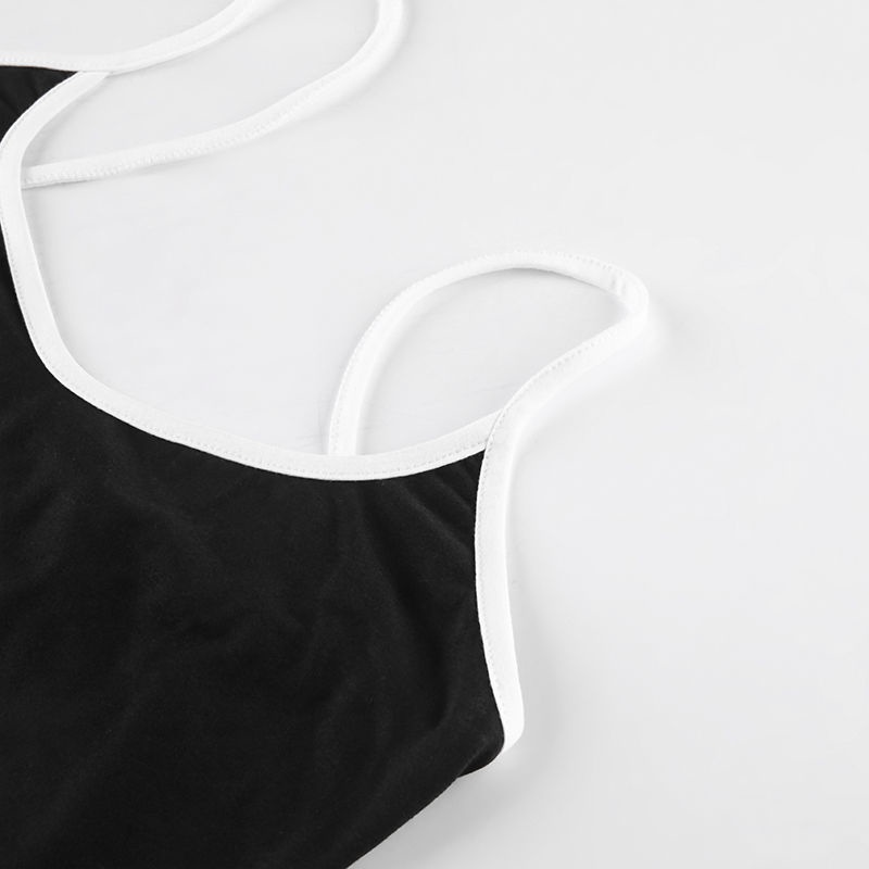 ℗Áo Hai Dây Dáng Ôm Phong Cách Âu Mỹ Quyến Rũ Cho Nữ