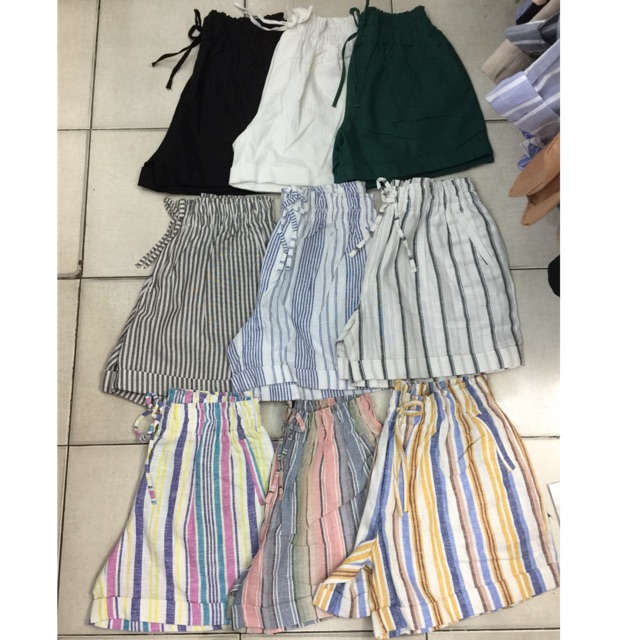 Quần short linen
