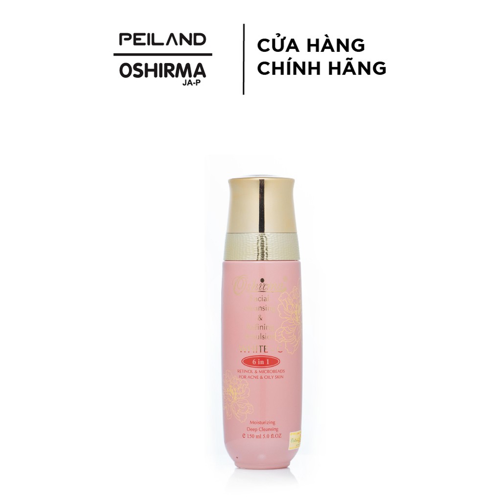 Sữa rửa mặt sáng da cao cấp có hạt tẩy tế bào chết 6 in 1 150ml (dành cho da nhờn-hỗn hợp)