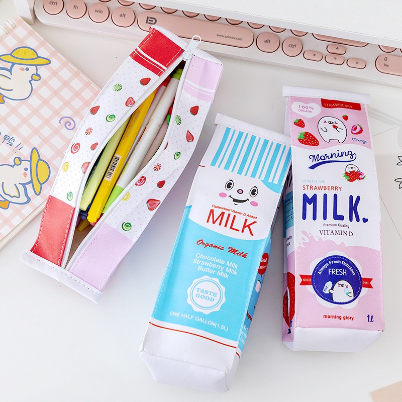 Z0327 Hộp Bút Sữa Milk Bé Con 2 Màu Bukao