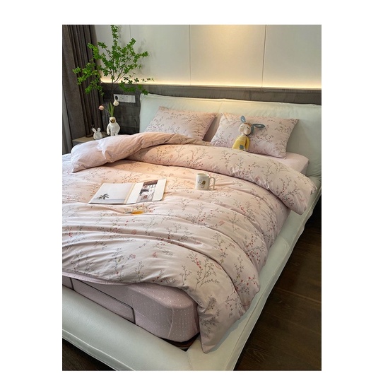 Bộ chăn ga giường Cotton 100% hàng mới về Suhali, chất liệu 100% Cotton thoáng mát thấm hút mồ hôi