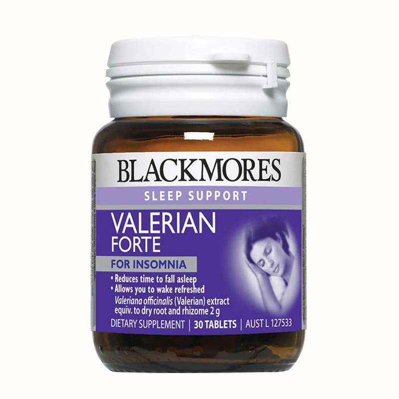 Viên uống hỗ trợ giấc ngủ Blackmore Valerian Forte 30 viên