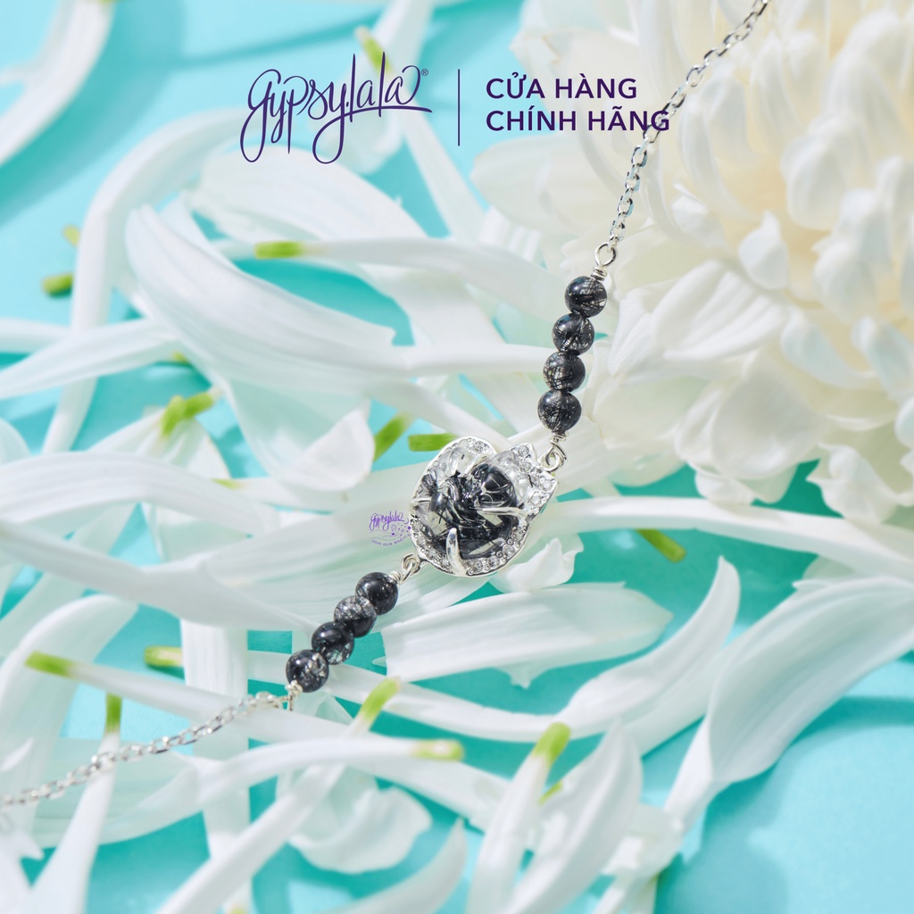 Vòng Tay Simple Hồ Ly Đá Thạch Anh Tóc Đen SP003860 Gypsy.lala