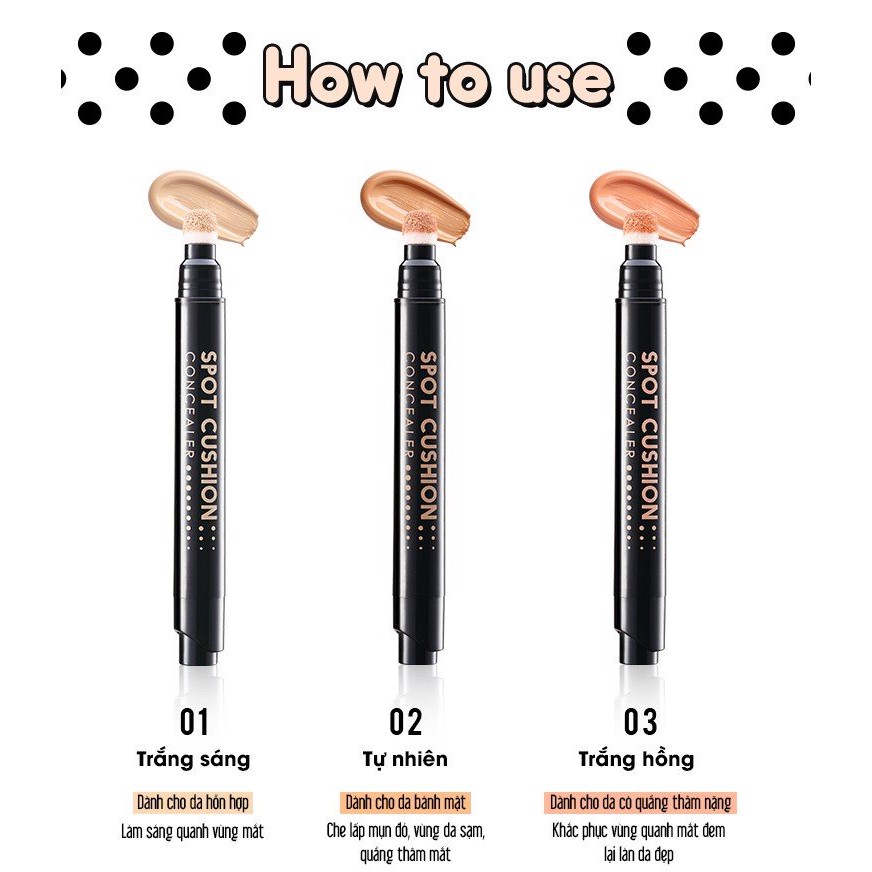 Bút Cushion Che Khuyết Điểm Giảm Quầng Thâm Hoàn Hảo | BigBuy360 - bigbuy360.vn