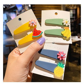 Kẹp tóc trái cây vỉ 2 cái KT01