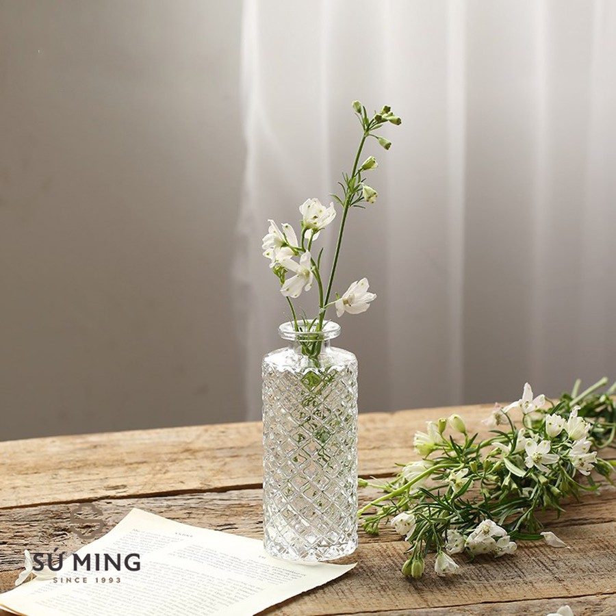 Lọ Hoa Thuỷ Tinh   cao cấp, phong cách retro Bắc Âu sang trọng, nhiều hoạ tiết lựa chọn.