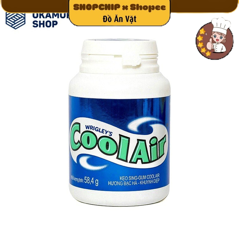 Lọ Kẹo Cao Su Coolair Hương Bạc Hà 58G