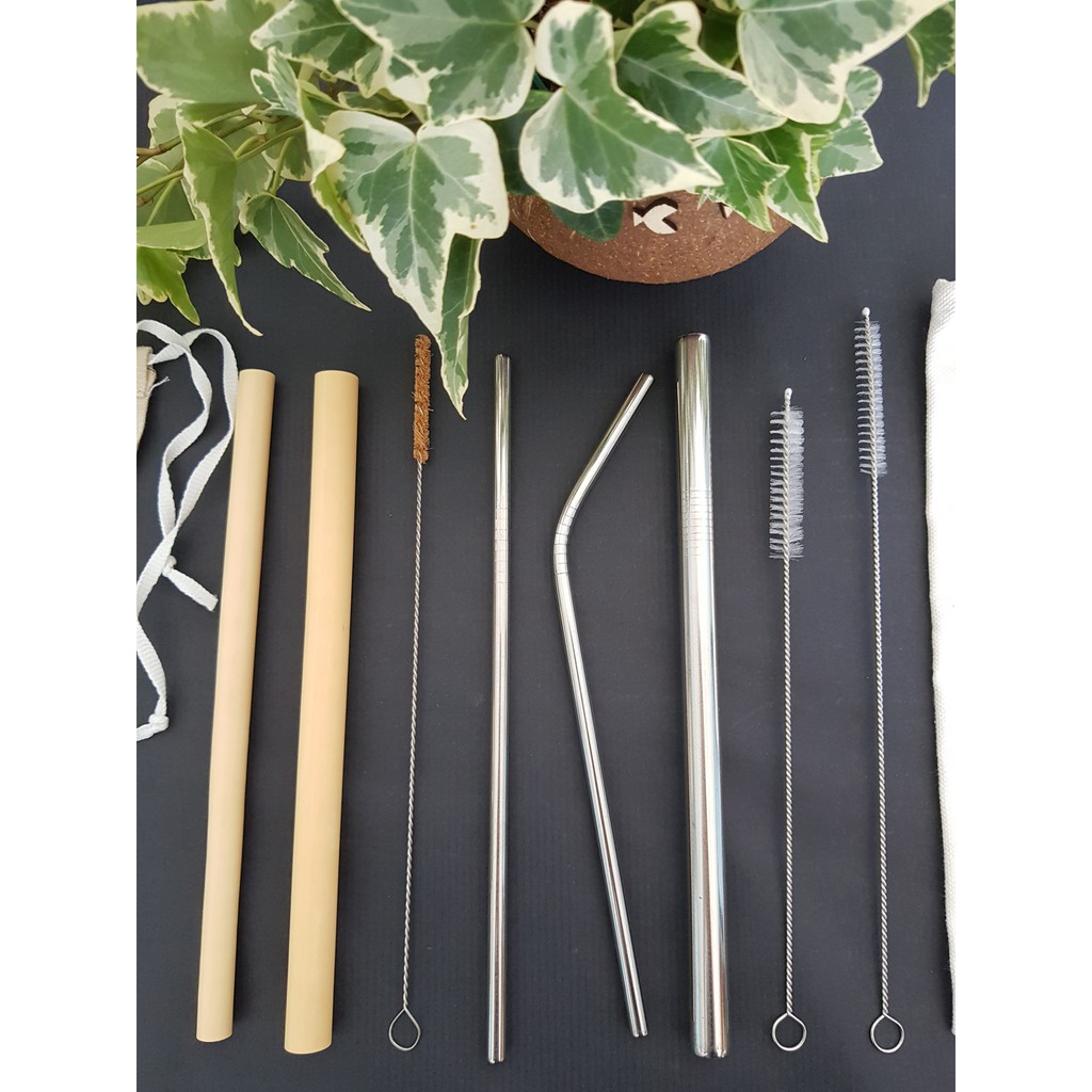 Ống hút tre,Inox và cọ các size | BigBuy360 - bigbuy360.vn