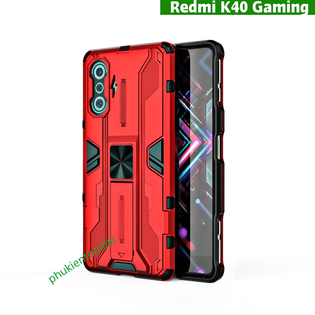 Ốp lưng Redmi K40 Gaming / K50 Gaming / Poco F4 GT / K50 Ultra Iron Man Ver 3 chống sốc giá đỡ thời trang cao cấp